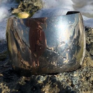 Silver Tone Cuff, 2"